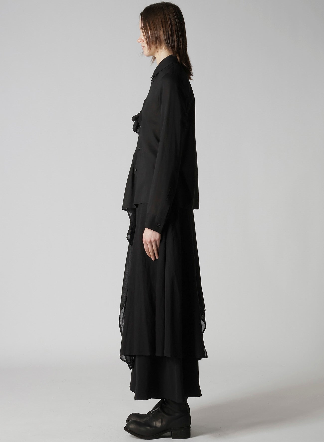 CELLULOSE LAWN R FRONT PINTUCK BLOUSE