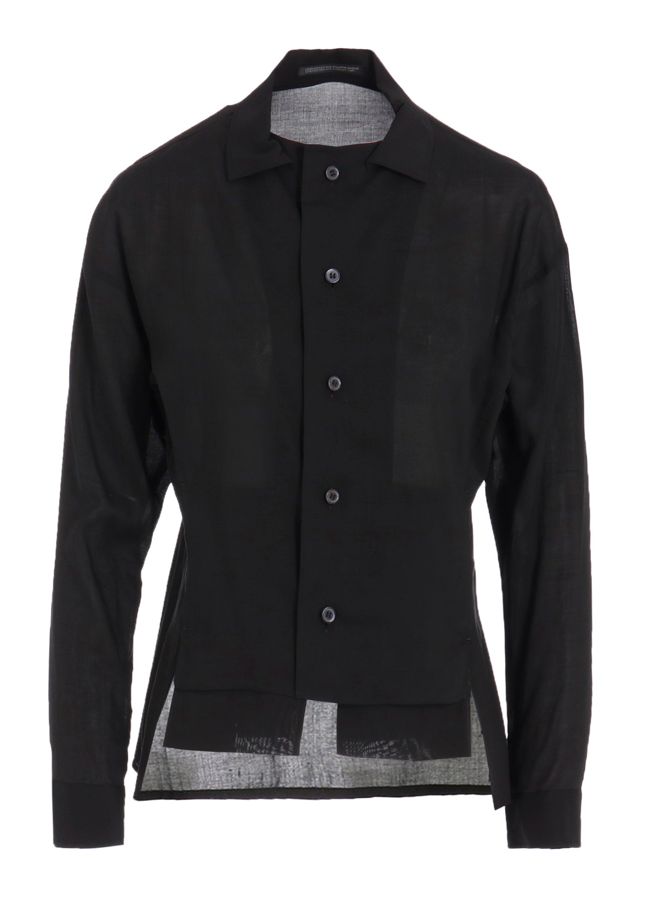CELLULOSE LAWN PANELED SHORT BLOUSE