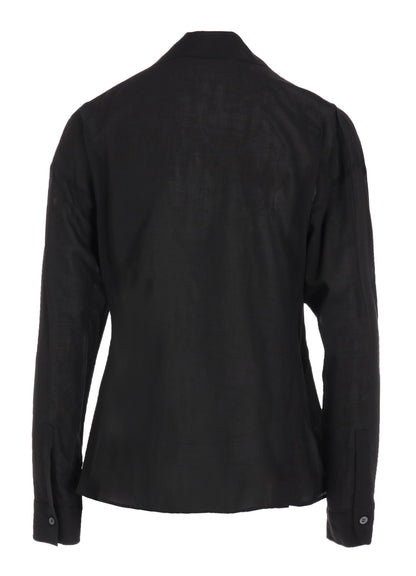 CELLULOSE LAWN PANELED SHORT BLOUSE
