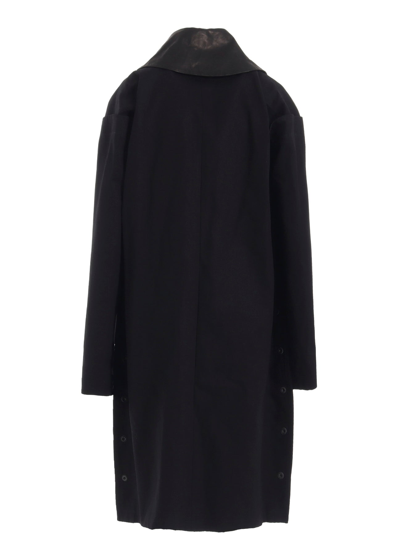 10OZ UNEVEN YARN DENIM A SNAP BUTTON BIG COAT