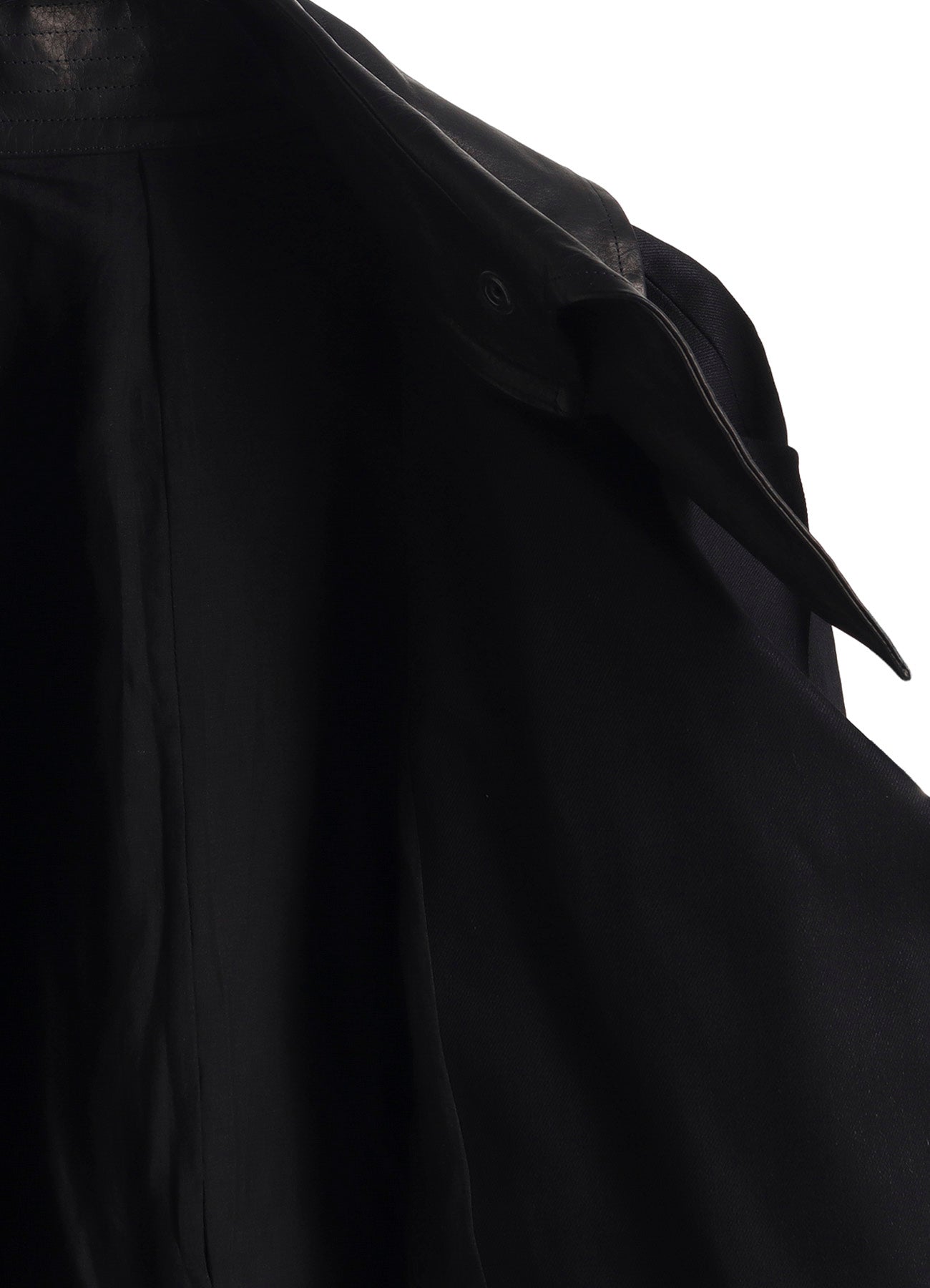 10OZ UNEVEN YARN DENIM A SNAP BUTTON BIG COAT