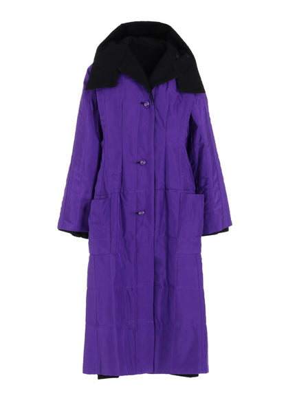 OVERDYE WOOL VIERA REVERSIBLE HOODED COAT