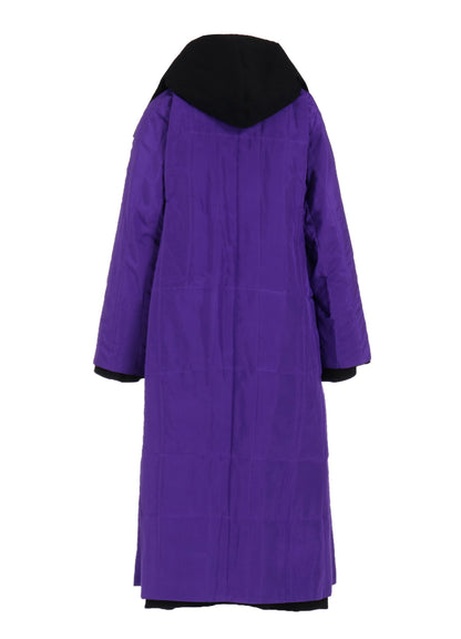 OVERDYE WOOL VIERA REVERSIBLE HOODED COAT