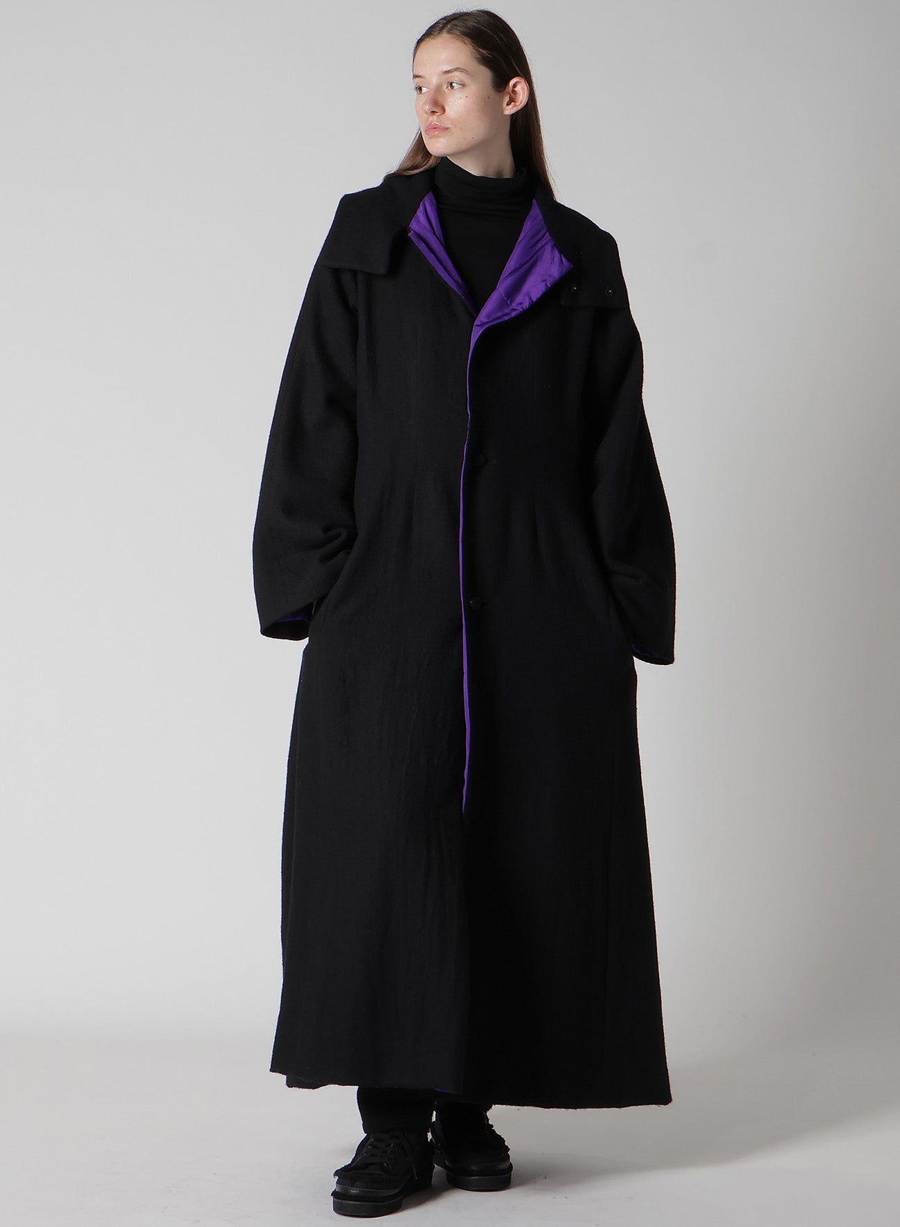 OVERDYE WOOL VIERA REVERSIBLE HOODED COAT