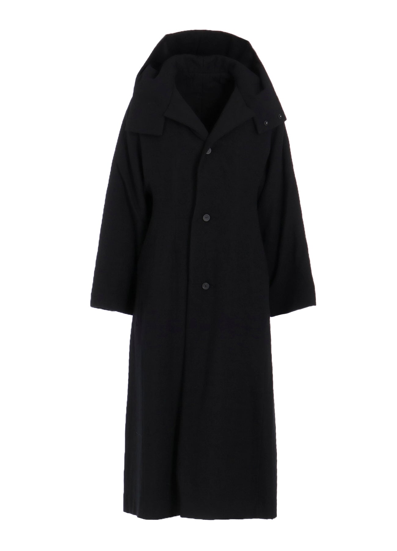 WOOL VIYELLA REVERSIBLE HOODED COAT