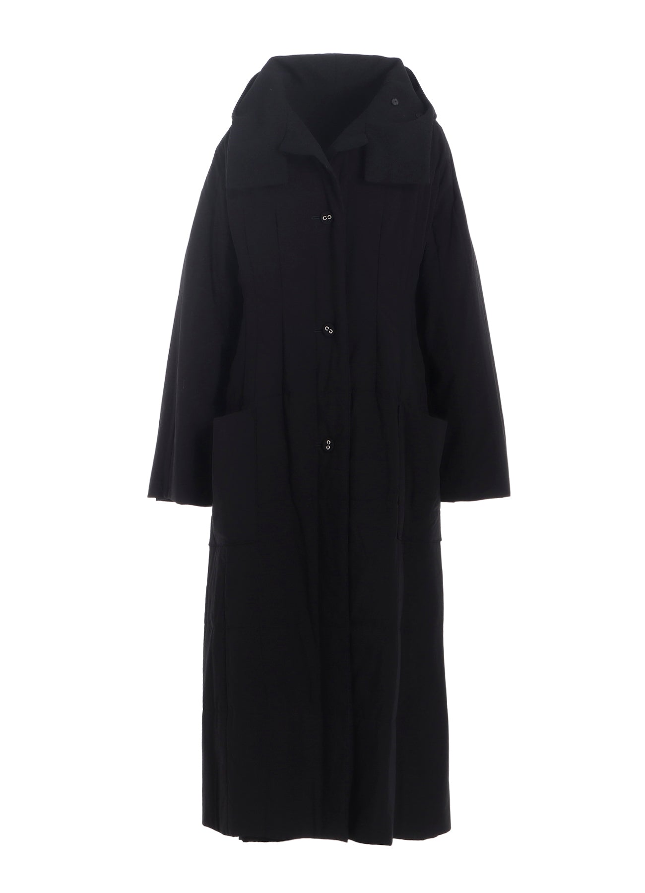 WOOL VIYELLA REVERSIBLE HOODED COAT