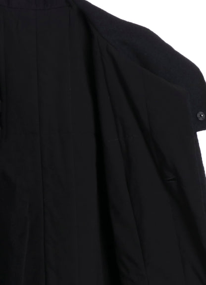 WOOL VIYELLA REVERSIBLE HOODED COAT