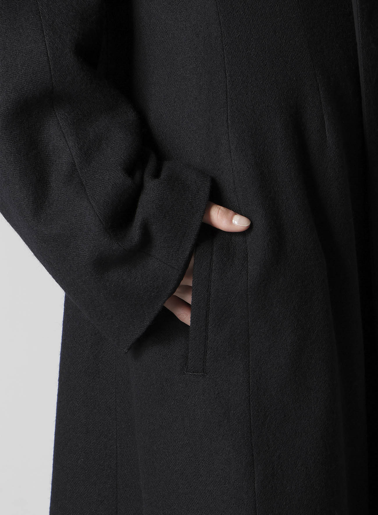 WOOL VIYELLA REVERSIBLE HOODED COAT
