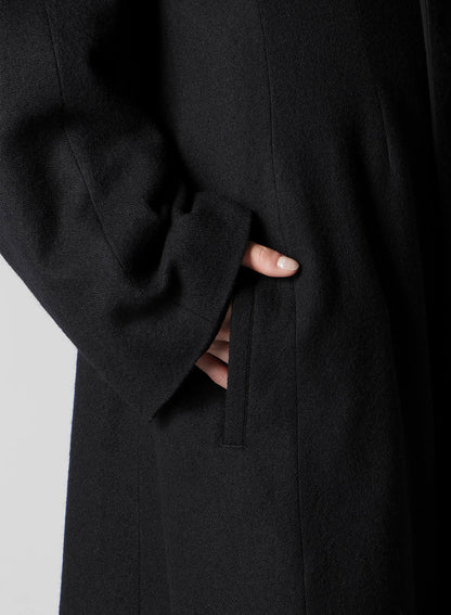 WOOL VIYELLA REVERSIBLE HOODED COAT