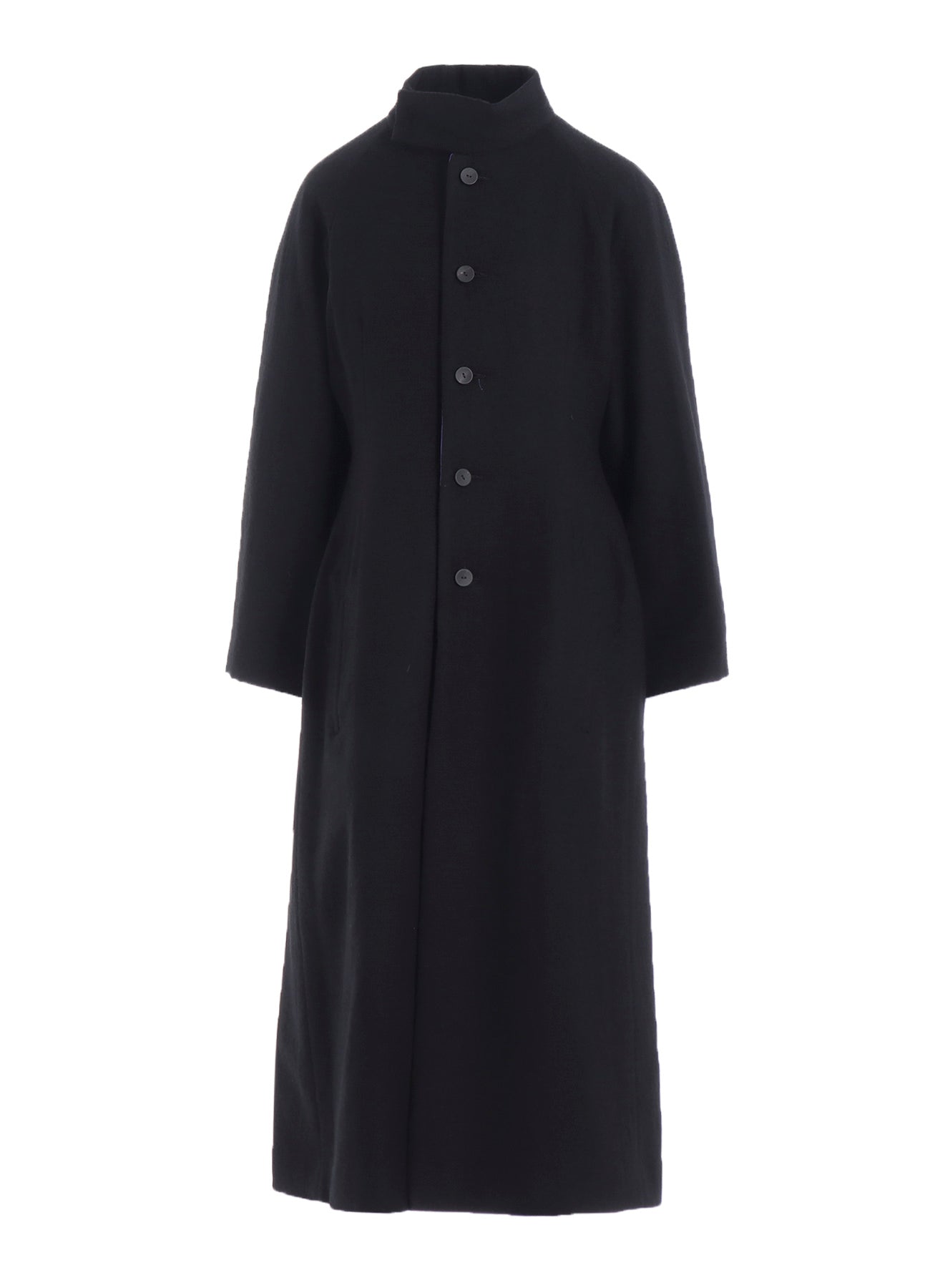 OVERDYE WOOL VIERA REVERSIBLE STAND COLLAR COAT