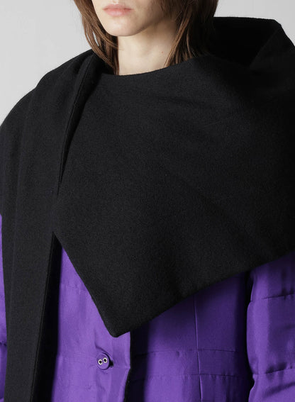 WOOL VIYELLA REVERSIBLE STOLE D COAT