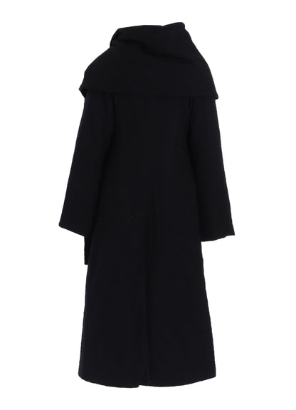 WOOL VIYELLA REVERSIBLE STOLE D COAT