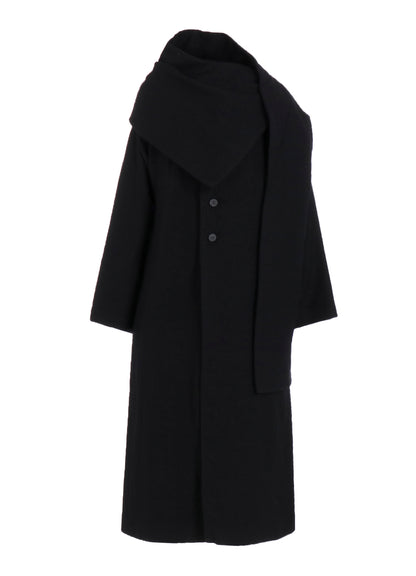 WOOL VIYELLA REVERSIBLE STOLE D COAT