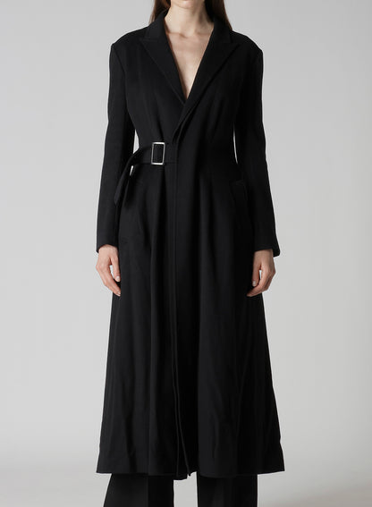 W/Ca BEAVER CLOTH WAIST BELT D COAT