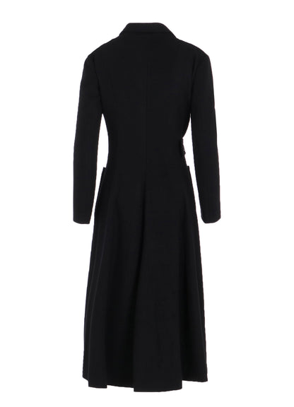 W/Ca BEAVER CLOTH WAIST BELT D COAT