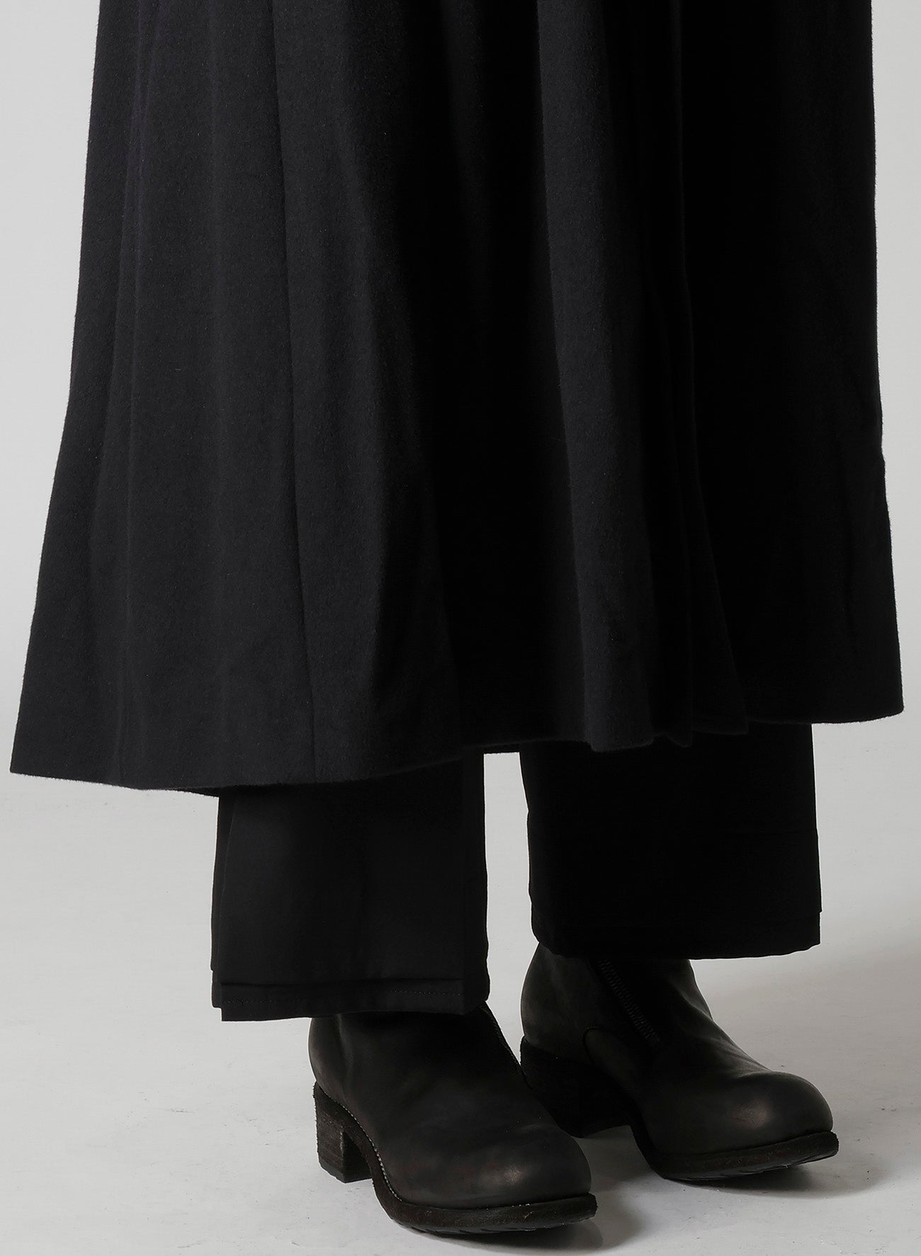 W/Ca BEAVER CLOTH WAIST BELT D COAT
