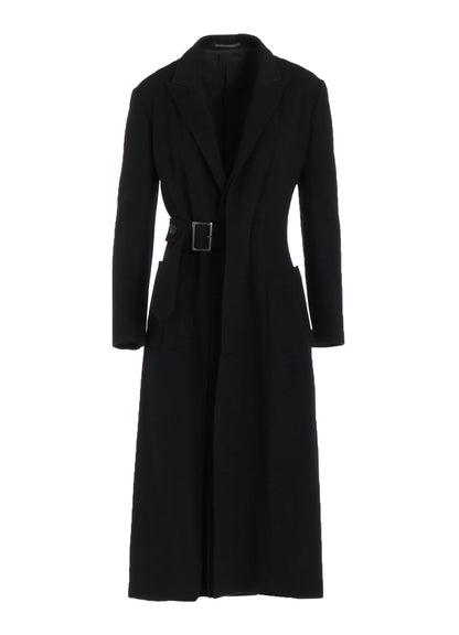 W/Ca BEAVER CLOTH WAIST BELT D COAT
