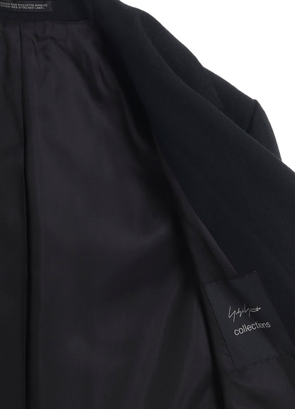 W/SAXONY  R DOUBLE LAYERED LONG COAT