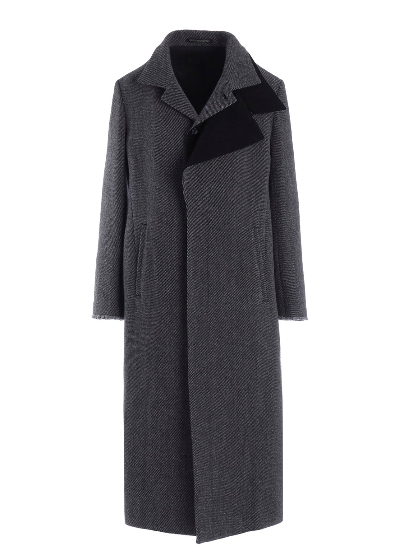 TWEED CLOTH R DOUBLE LAYERED LONG COAT