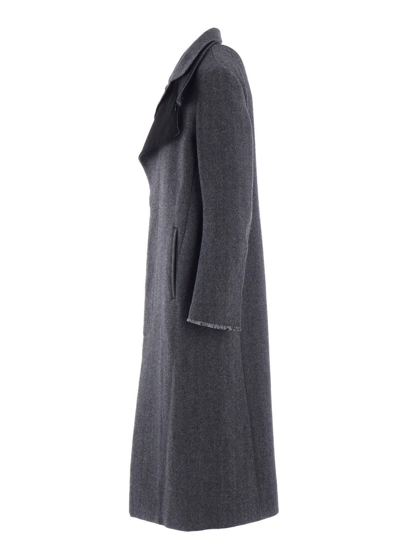 TWEED CLOTH R DOUBLE LAYERED LONG COAT