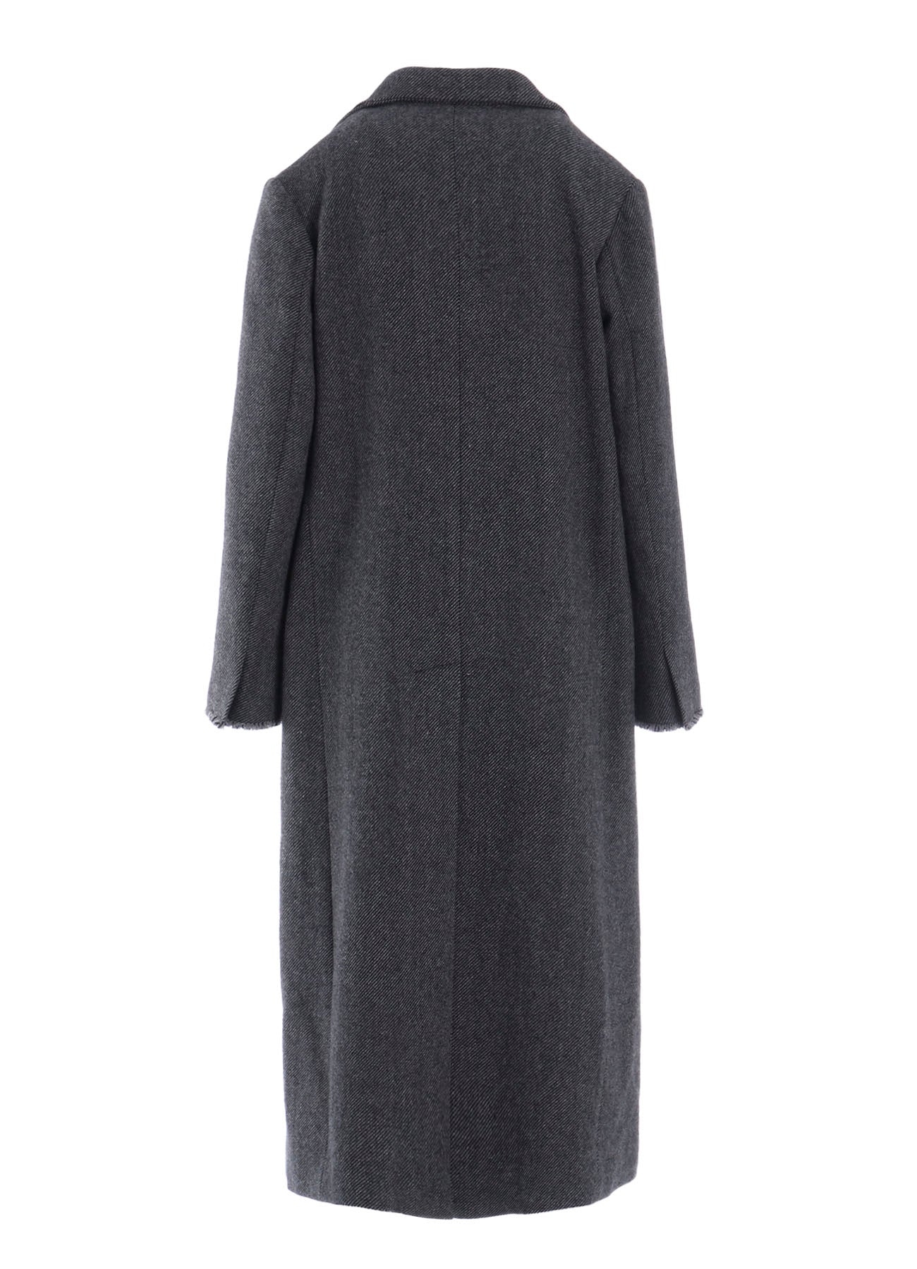 TWEED CLOTH R DOUBLE LAYERED LONG COAT – THE SHOP YOHJI YAMAMOTO