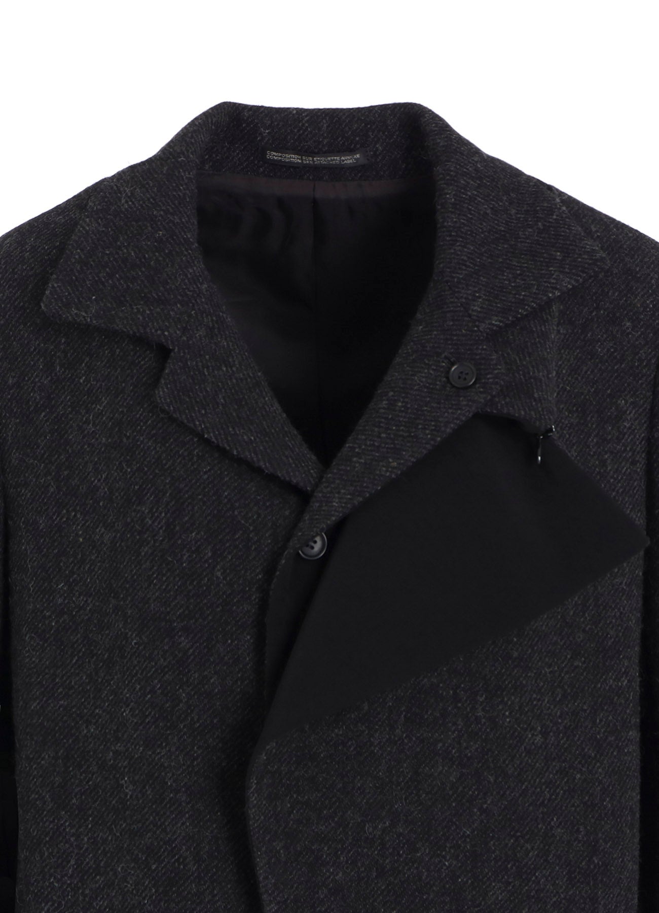 TWEED CLOTH R DOUBLE LAYERED LONG COAT