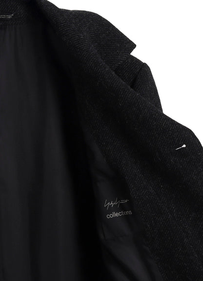 TWEED CLOTH R DOUBLE LAYERED LONG COAT