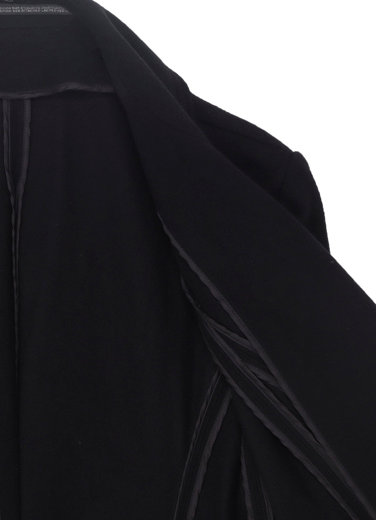 W/Ca BEAVER CLOTH PANELED FLARE COAT