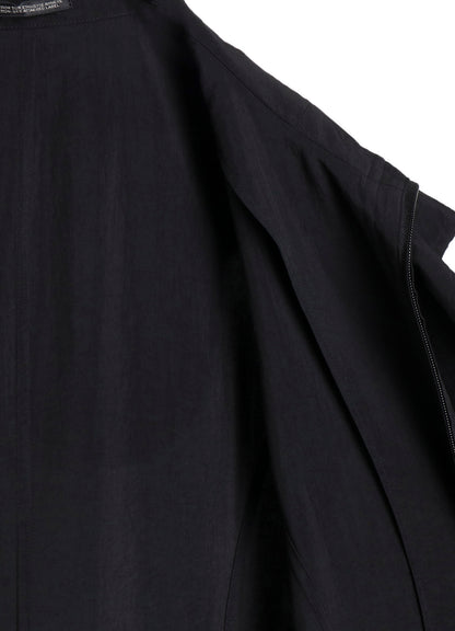 Ny/Si TAFFETA HOODED ZIP COAT