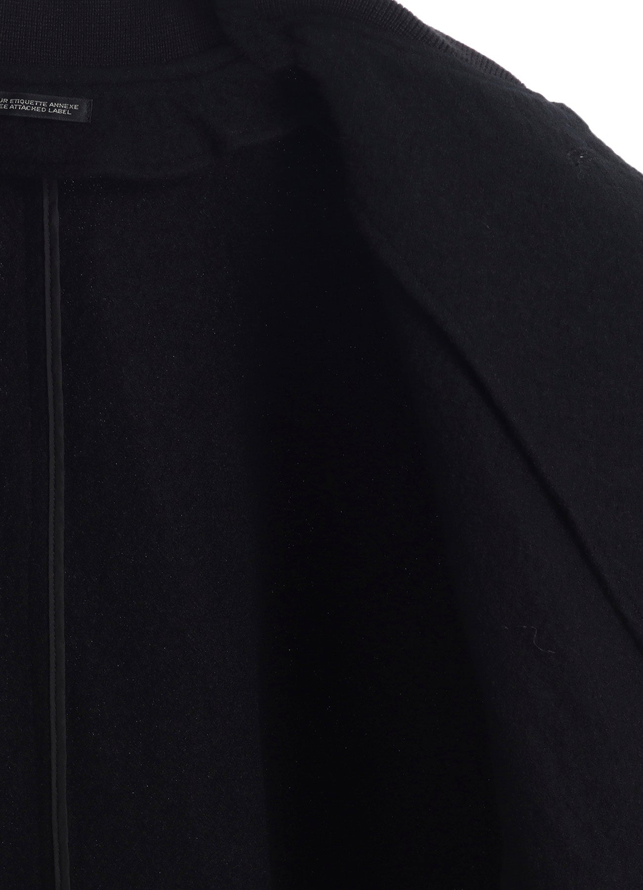 SHRINKED WOOL SERGE PADDED DRAPE COAT