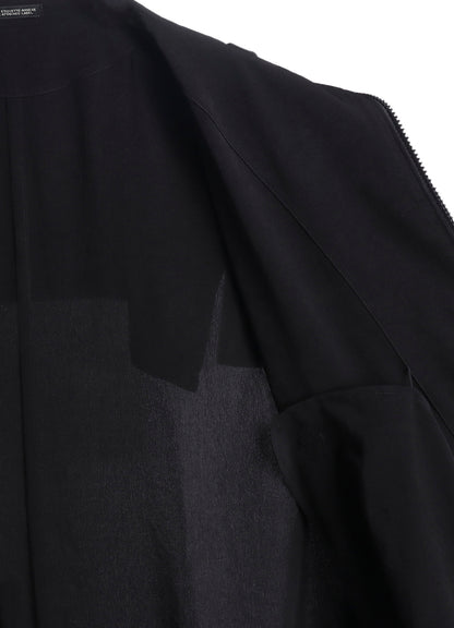 TA/PE CREPE DE CHINE B COLLAR COAT