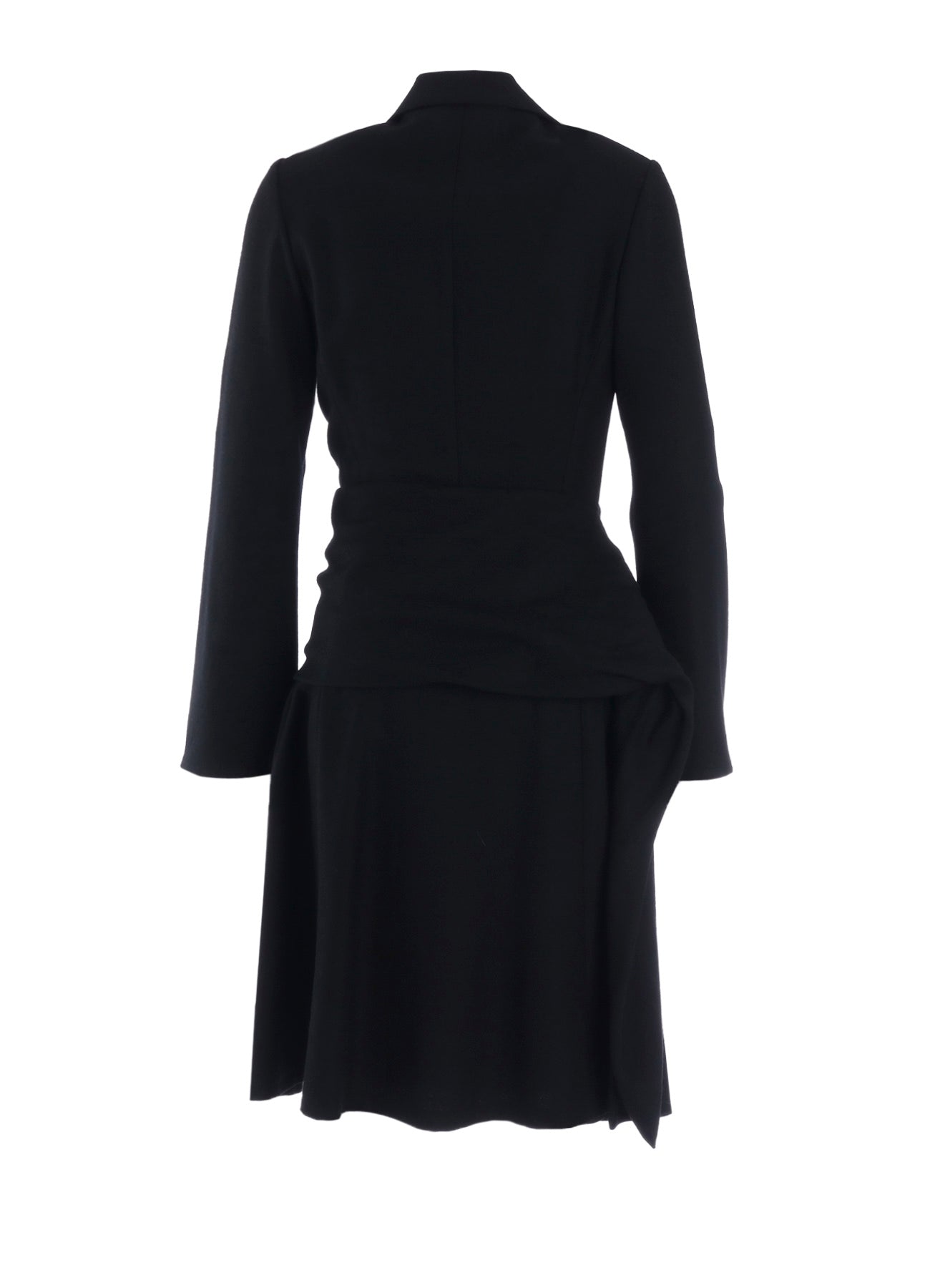 W/SAXONY KNOT DETAIL WRAP DRESS – THE SHOP YOHJI YAMAMOTO