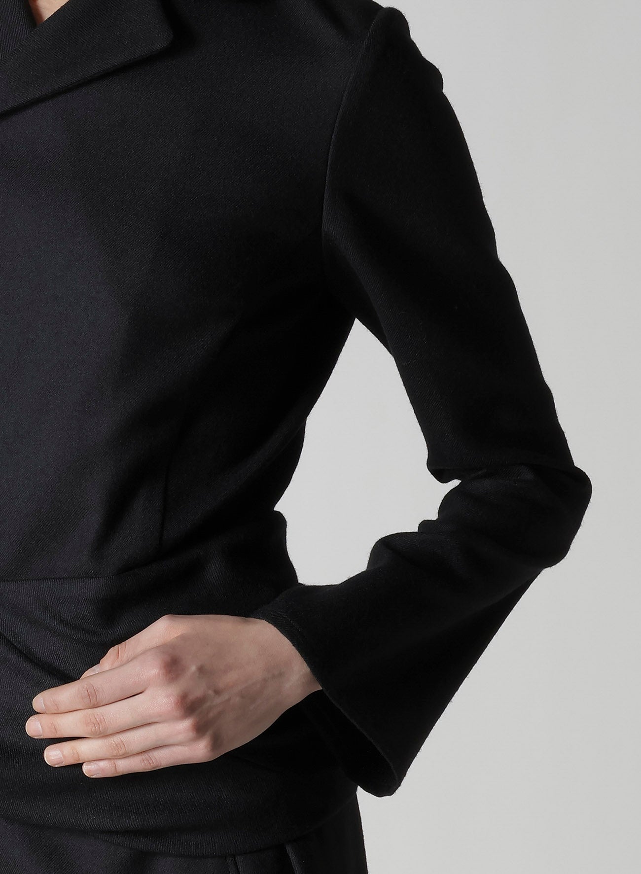 W/SAXONY KNOT DETAIL WRAP DRESS – THE SHOP YOHJI YAMAMOTO
