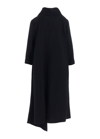 W/SAXONY  DRAPED NECK DRESS