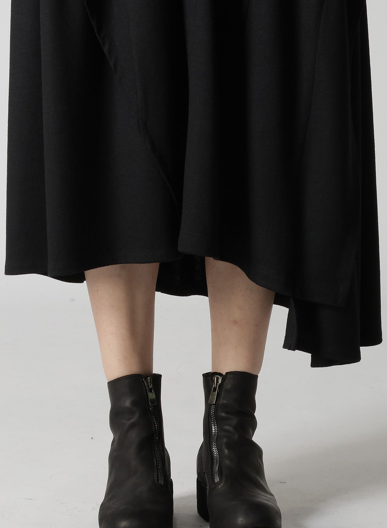 WASHABLE WOOL O COLLAR SHIRT DRESS