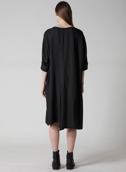 VISCOSE TWILL BIG SILHOUETTE DRESS