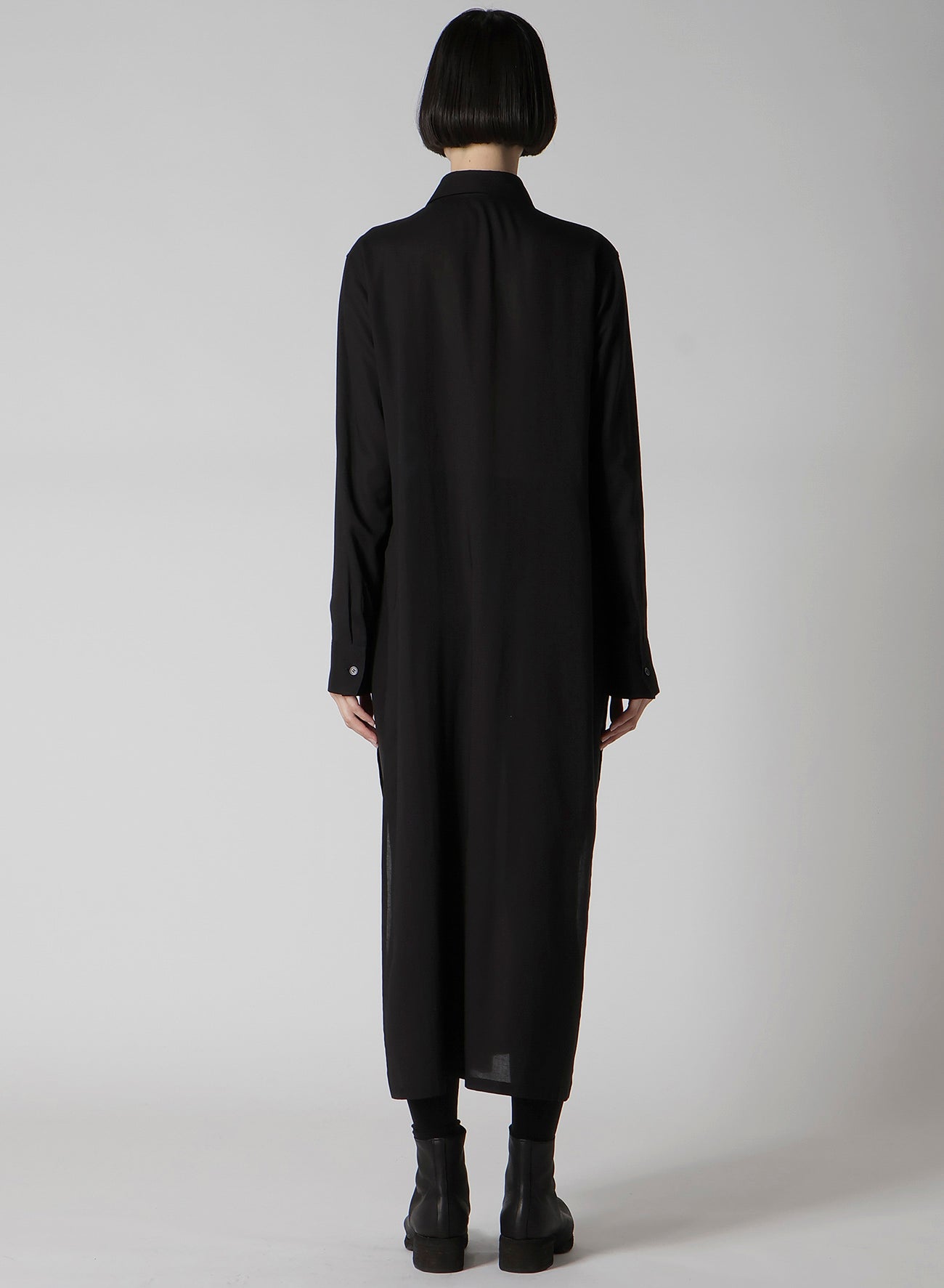 CELLULOSE LAWN PINTUCK SHIRT DRESS