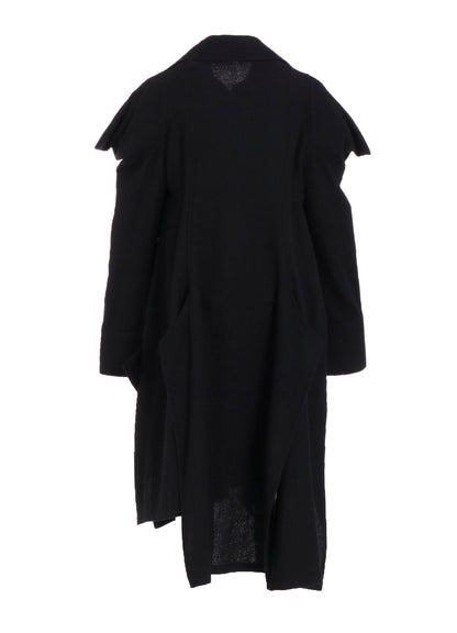 WOOL VIYELLA PUFFED SLEEVES SHIRT DRESS