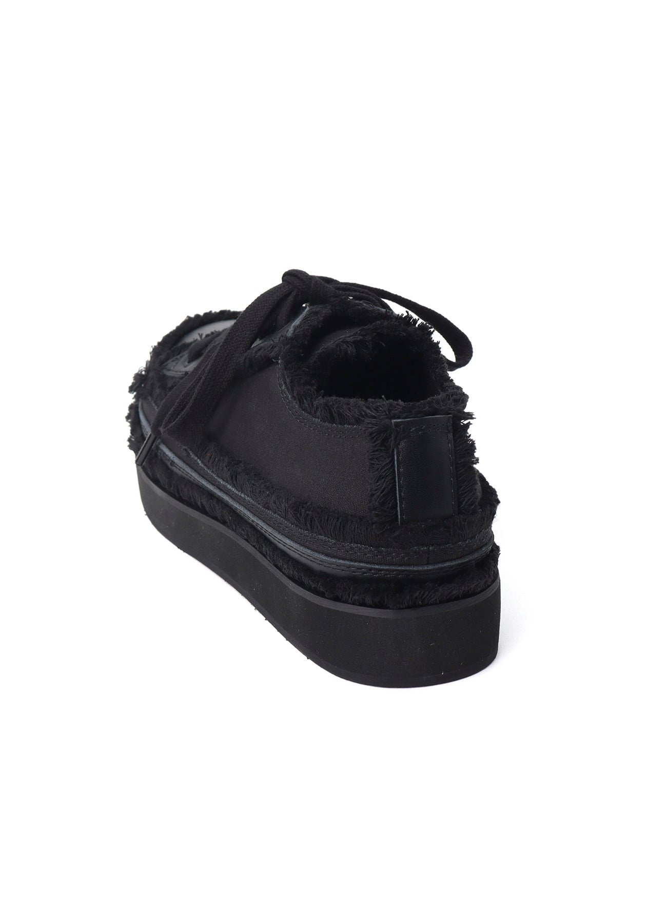COTTON CANVAS A LOW-CUT FRINGE SNEAKERS