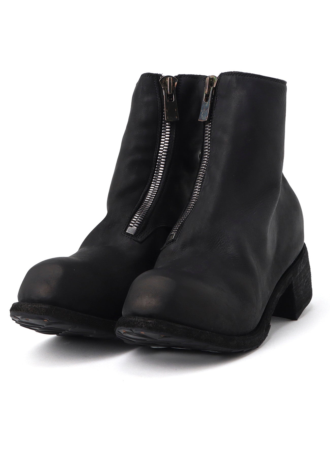GRAINED CALFSKIN INSIDE ZIP BOOTS