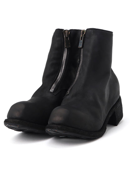 GRAINED CALFSKIN INSIDE ZIP BOOTS