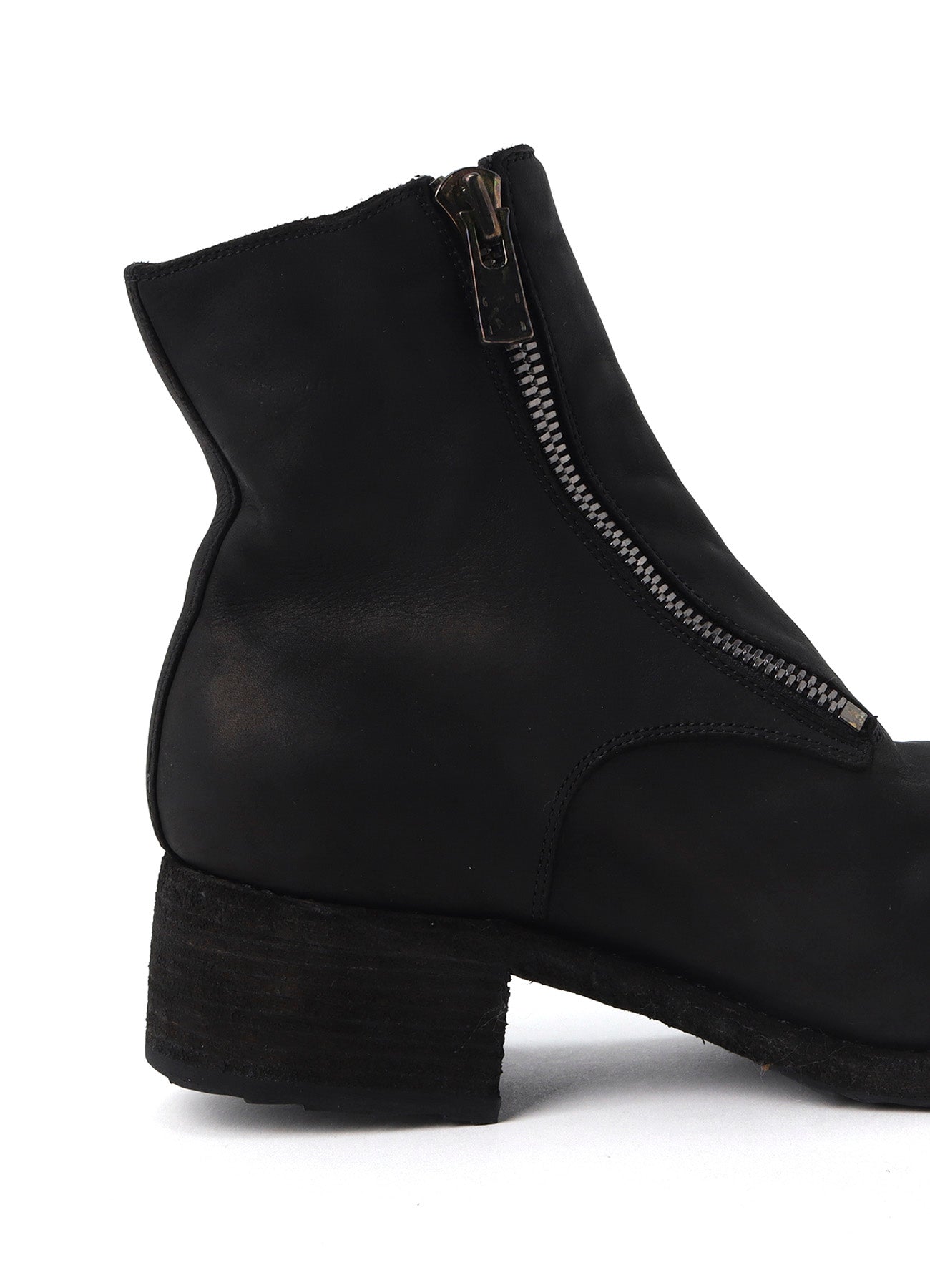 GRAINED CALFSKIN INSIDE ZIP BOOTS