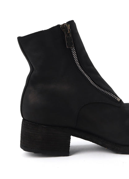 GRAINED CALFSKIN INSIDE ZIP BOOTS