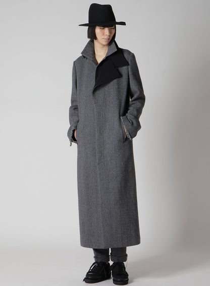 HAT MATERIAL BK TUCKED FEDORA