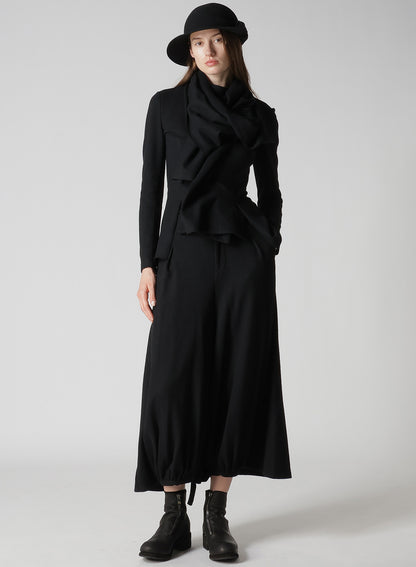 HAT MATERIAL BK DRAPED FADORA