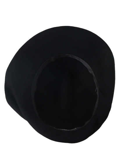 HAT MATERIAL BK DRAPED FADORA