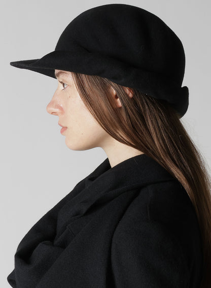 HAT MATERIAL BK DRAPED FADORA