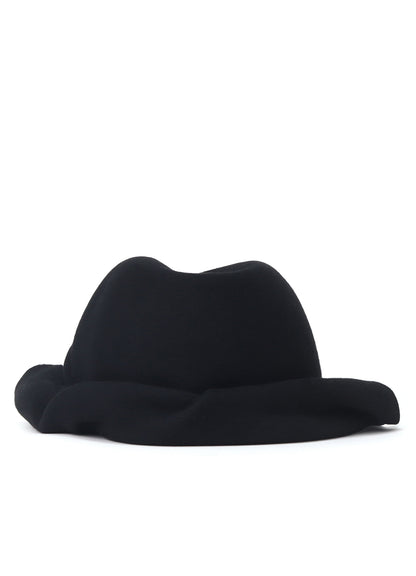 HAT MATERIAL BK DRAPED FADORA