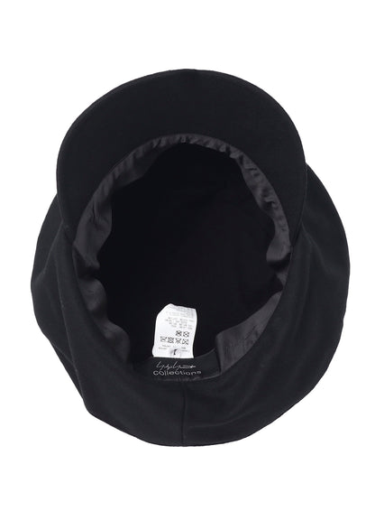 WOOL FLANNEL TOP CROWN CASQUETTE