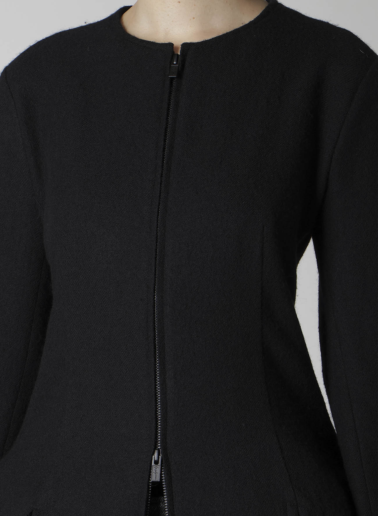 WOOL VIYELLA F ZIP SLIM JACKET